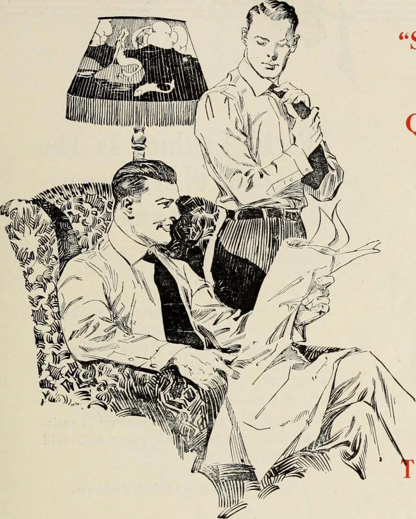 An illustration from Men's wear of Canada (January-December 1921), 1921, leaf 572
