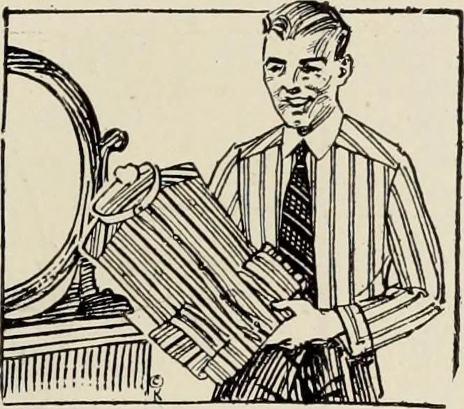 An illustration from Men's wear of Canada (January-December 1921), 1921, leaf 574