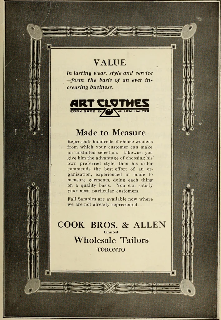 An illustration from Men's wear of Canada (January-December 1921), 1921, leaf 586