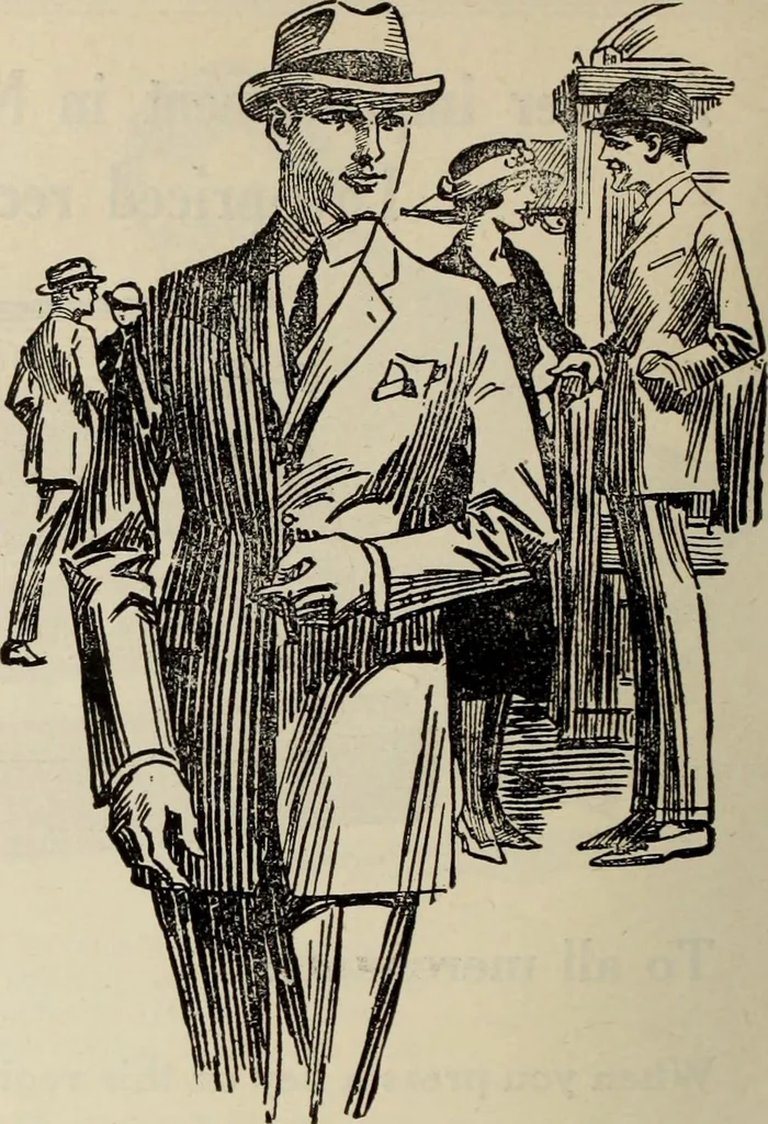 An illustration from Men's wear of Canada (January-December 1921), 1921, leaf 595