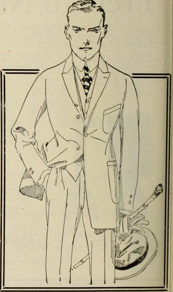 An illustration from Men's wear of Canada (January-December 1921), 1921, leaf 603