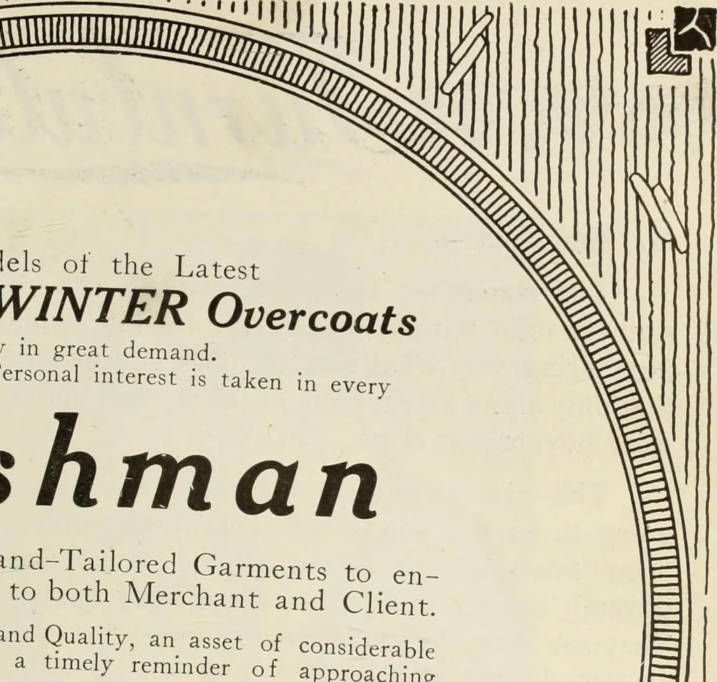 An illustration from Men's wear of Canada (January-December 1921), 1921, leaf 694
