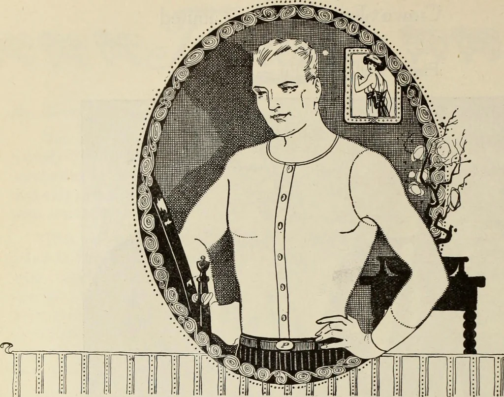 An illustration from Men's wear of Canada (January-December 1921), 1921, leaf 697