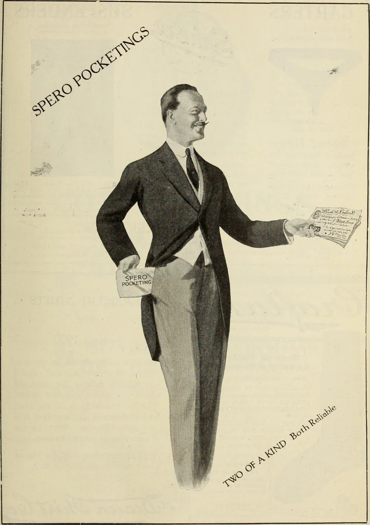 An illustration from Men's wear of Canada (January-December 1921), 1921, leaf 740