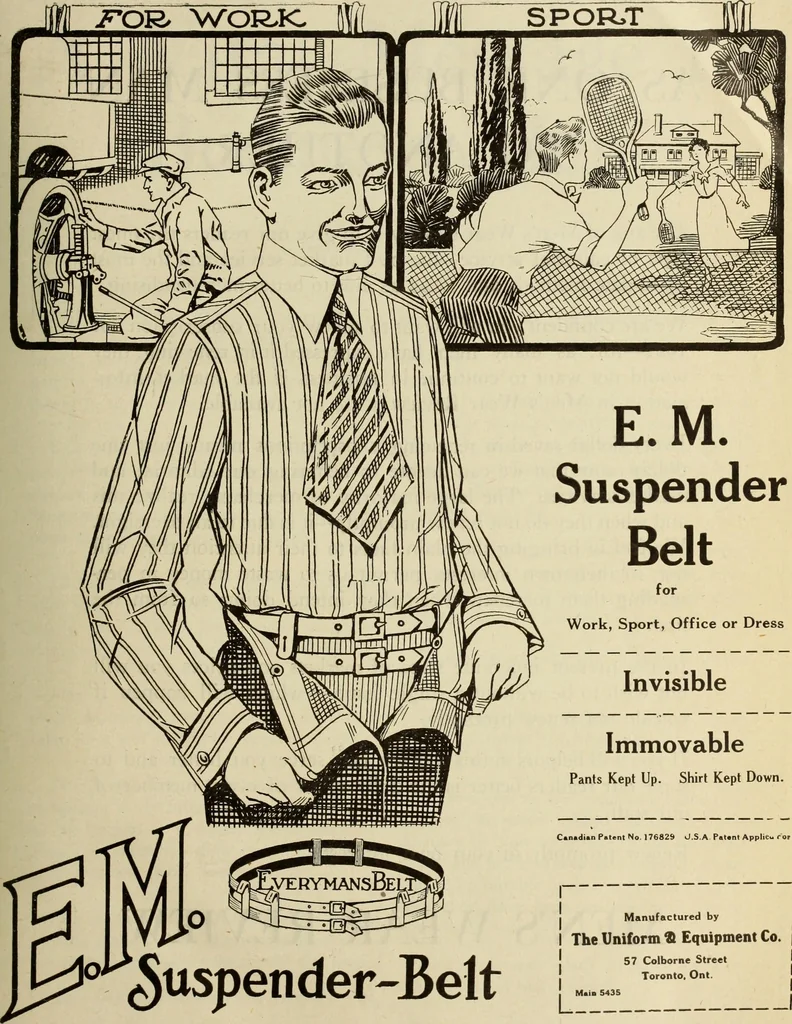 An illustration from Men's wear of Canada (January-December 1921), 1921, leaf 76