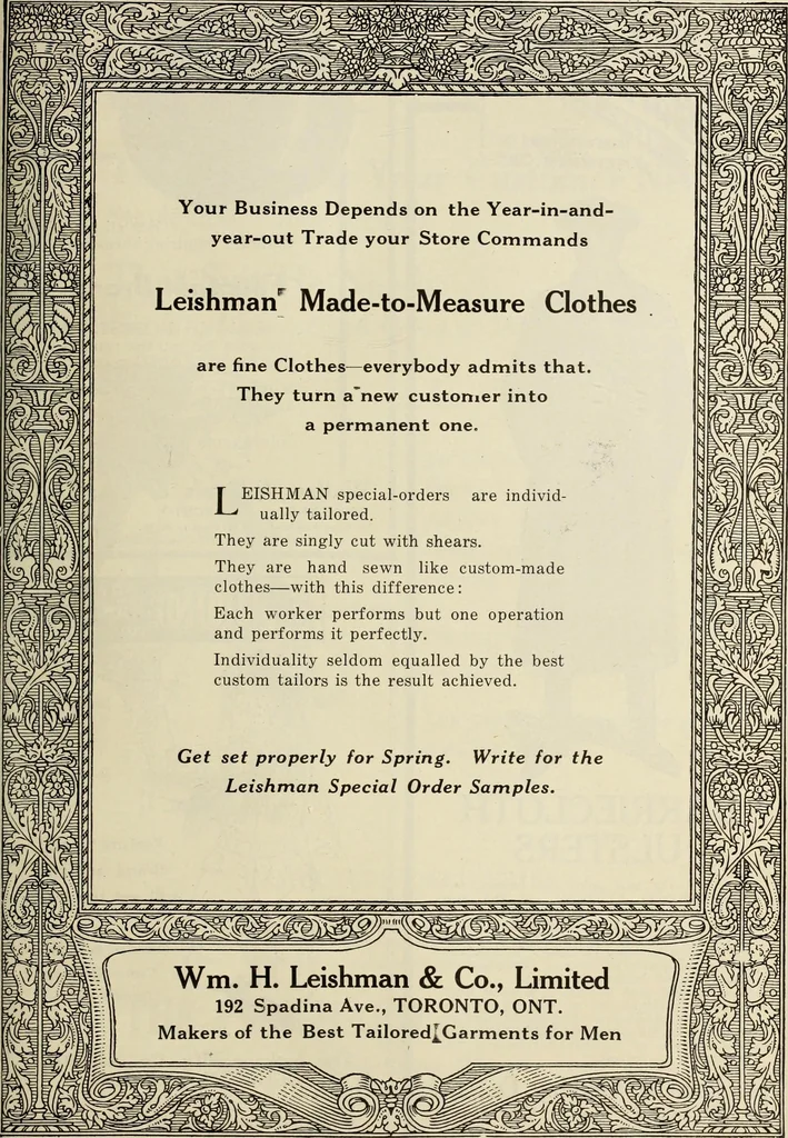 An illustration from Men's wear of Canada (January-December 1921), 1921, leaf 760