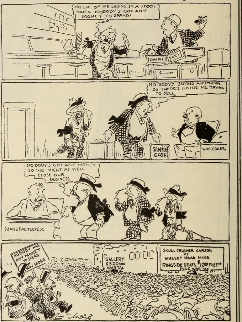 An illustration from Men's wear of Canada (January-December 1921), 1921, leaf 817