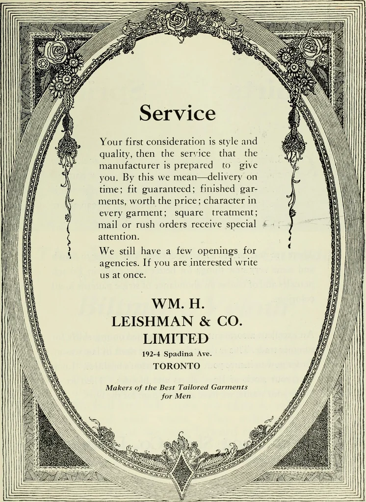 An illustration from Men's wear of Canada (January-December 1922), 1922, leaf 126