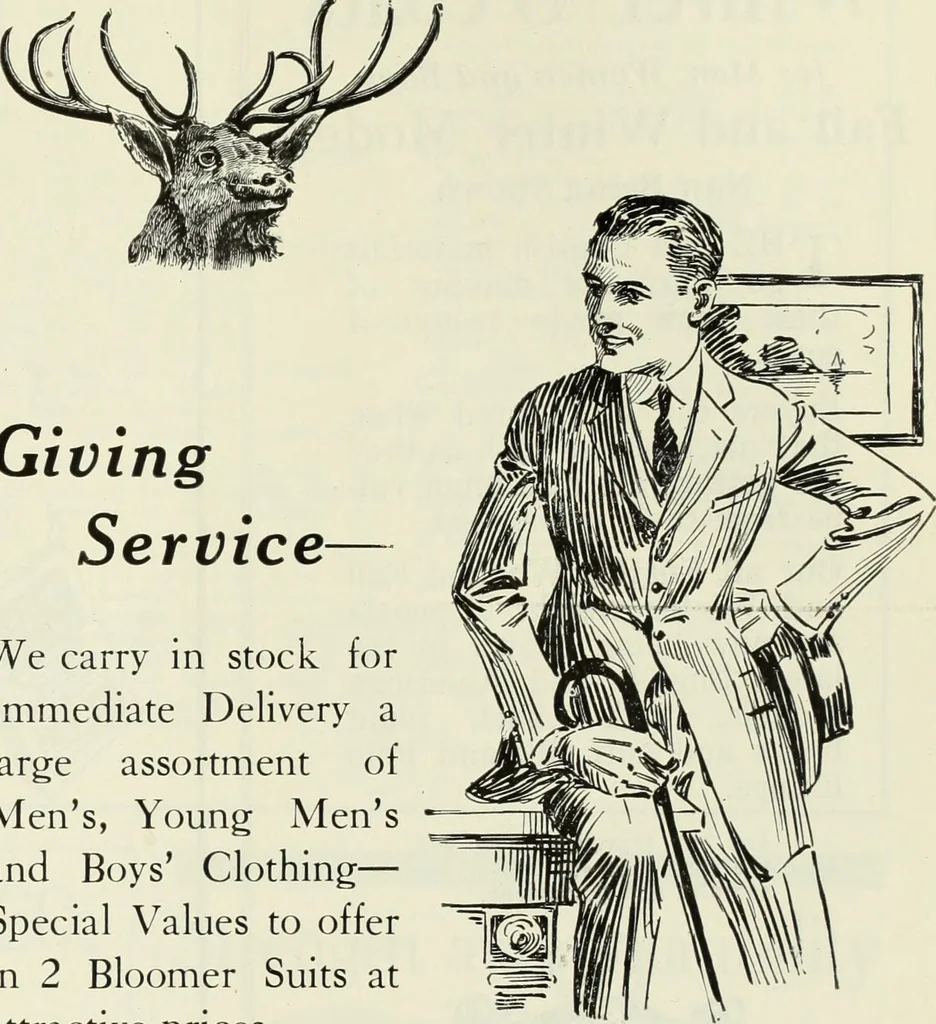 An illustration from Men's wear of Canada (January-December 1922), 1922, leaf 376