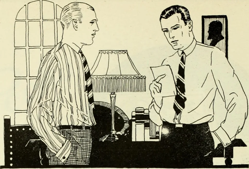 An illustration from Men's wear of Canada (January-December 1922), 1922, leaf 69