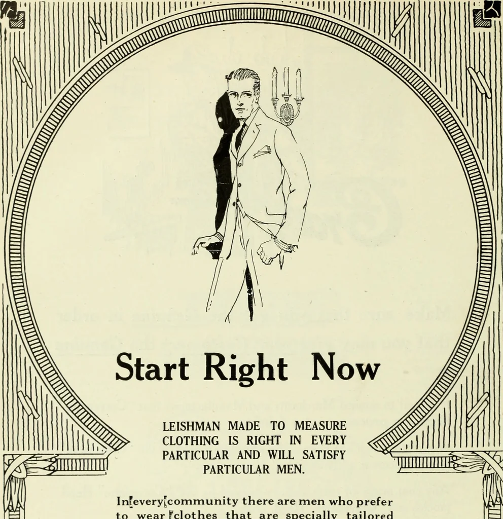 An illustration from Men's wear of Canada (January-December 1922), 1922, leaf 75