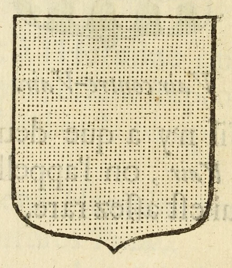 An illustration from Mercure armorial : enseignant les principes & elemens du blazon des armoires, selon l'ordre & les termes qui se practiquent en cette science : enrichy & augmente d'un grand nombre de figures enluminees de couleurs propres pour l'intelligence du livre : ouure curieux & necessaire pour introduire la noblesse dans la cognoissance des armes, 1652, leaf 32