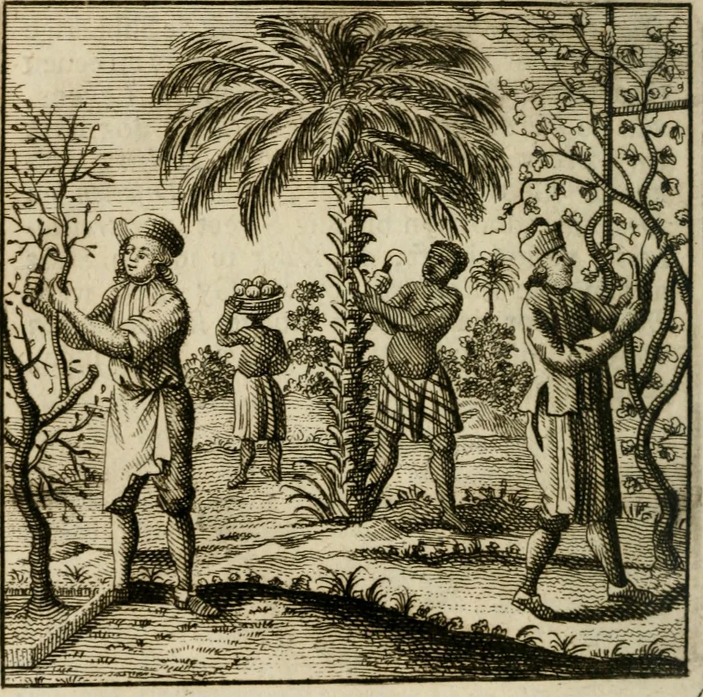 An illustration from Mercurialis, of, Winter-groen : dat is, Aangename en vermaakelyke geschiedenissen en gedichten, waarin verscheide zedelyke leerstukken. En een zeer ryke voorraad van Bybelsche concepten gevonden worden, voor alle bedroefde en vrolyke gemoederen, leeraars, predikers, en geestelyke persoonen; als mede voor alle byzondere leezers tot een voordeelig tydverdryf, namelyk, om vrolyk te leven en blymoedig te sterven, 1763, leaf 93