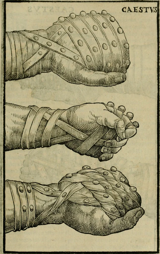 An illustration from Hieronymi Mercvrialis De arte gymnastica libri sex : in quibus exercitationum omnium vetustarum genera, loca, modi, facultates, & quidquid deniq. ad corporis humani exercitationes pertinet, diligenter explicatur .., 1573, leaf 132