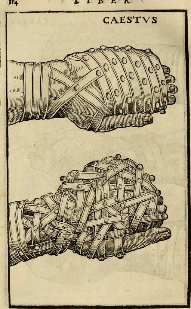 An illustration from Hieronymi Mercvrialis De arte gymnastica libri sex : in quibus exercitationum omnium vetustarum genera, loca, modi, facultates, & quidquid deniq. ad corporis humani exercitationes pertinet, diligenter explicatur .., 1573, leaf 133