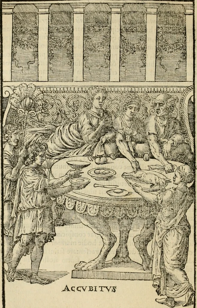 An illustration from Hieronymi Mercvrialis De arte gymnastica libri sex : in quibus exercitationum omnium vetustarum genera, loca, modi, facultates, & quidquid deniq. ad corporis humani exercitationes pertinet, diligenter explicatur .., 1573, leaf 73