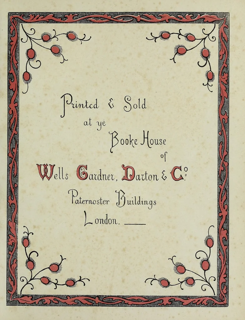 An illustration from Merrie games in rhyme : from ye olden time, 1886, leaf 5