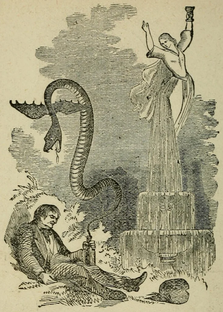 An illustration from Merry's book of puzzles ; Robert Merry's second book of puzzles ; Robert Merry's book of rhymes, leaf 142