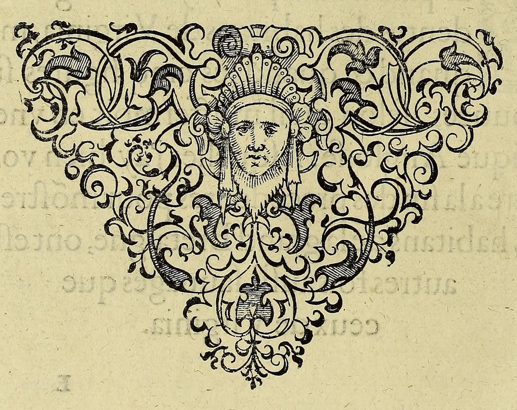 An illustration from Merueilleux et estrange rapport, toutesfois fidele, des commoditez qui se trouuent en Virginia, des facons des naturels habitans d'icelle, laquelle a esté nouuellement descouuerte par les Anglois que Mesire [sic] Richard Greinuile cheualier y mena en colonie lan.1585. : a la charge principale de Messire Walter Raleigh cheualier surintendant des Mines d'Estain, fauorisé par la royne d'Angleterre, et autorisé par ses lettres patentes., 1590, leaf 106
