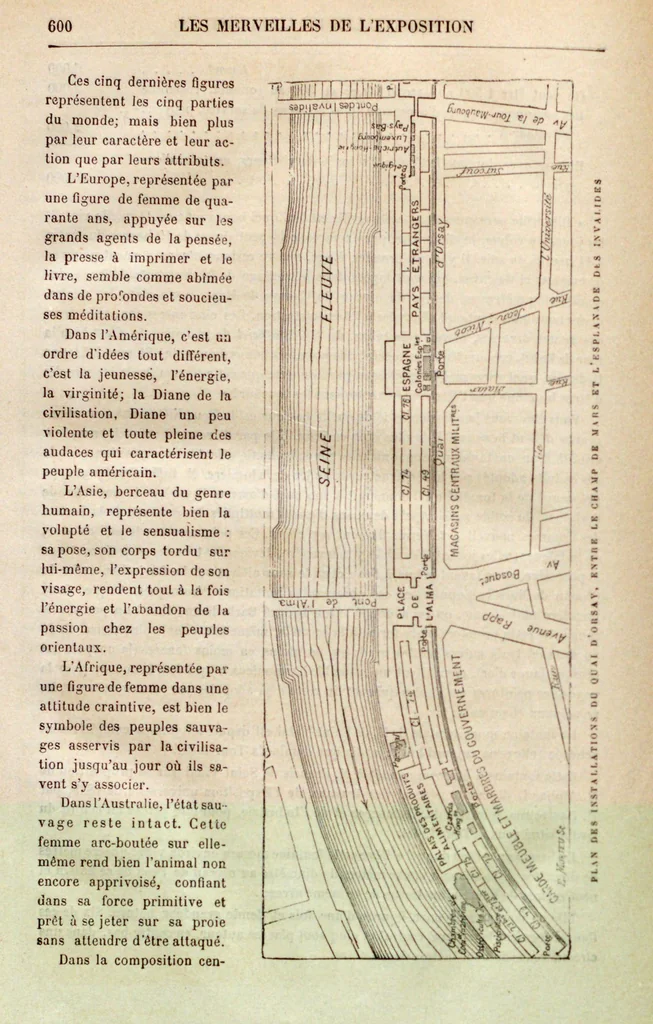 An illustration from Les merveilles de L'exposition de 1889 ..., 1889, leaf 608