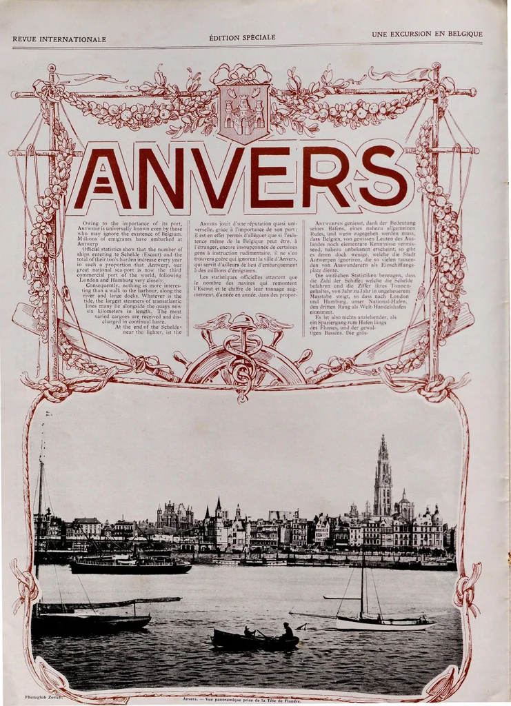 An illustration from Les merveilles de l'Exposition : album-souvenir = Gedenk-album, 1910, leaf 10