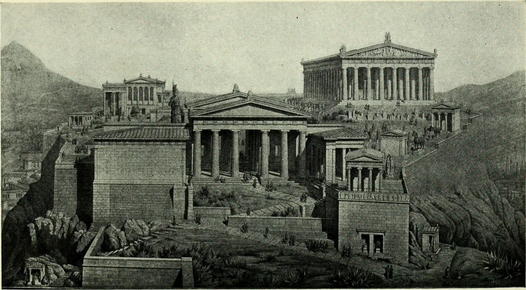 An illustration from The message of greek art, 1915, leaf 163