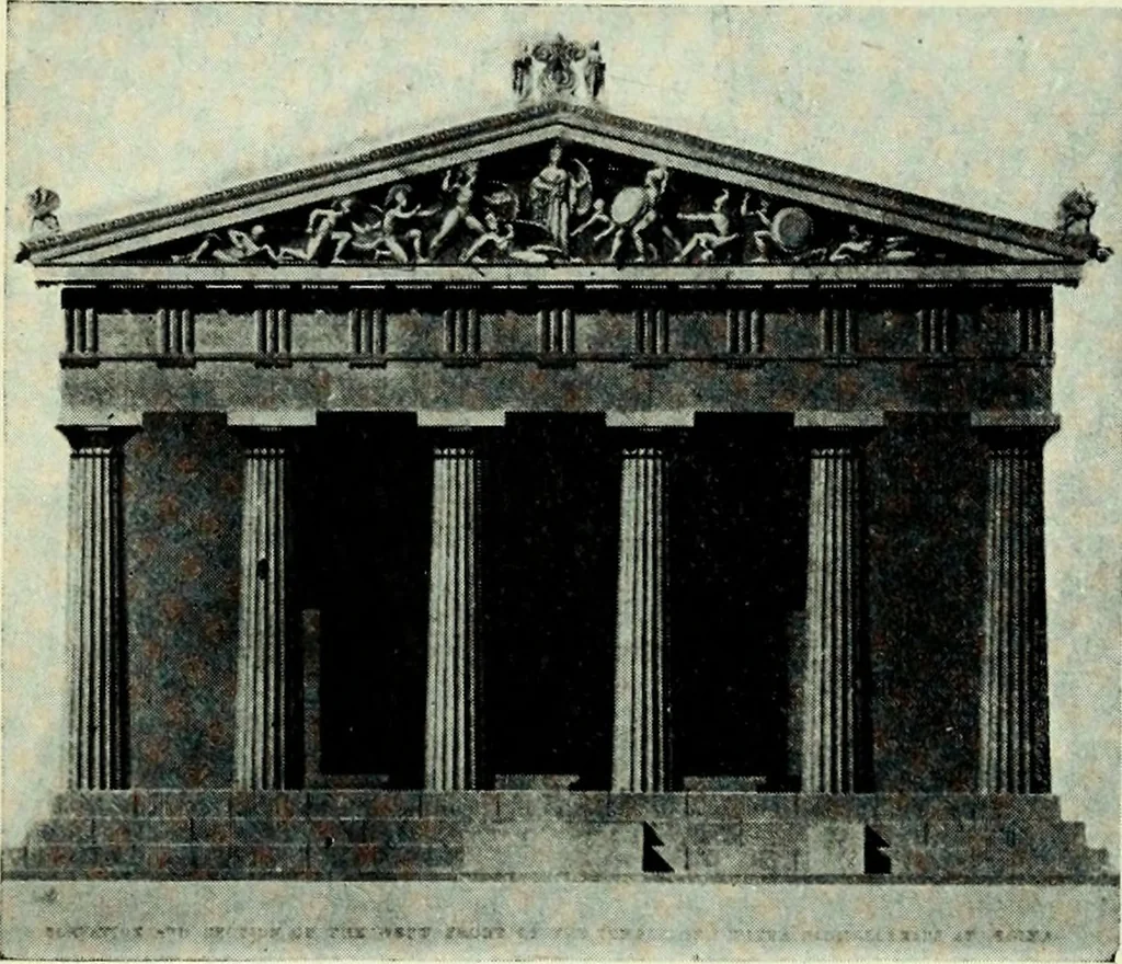An illustration from The message of greek art, 1915, leaf 77