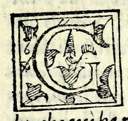 An illustration from Mestola : comedia, 1583, leaf 13