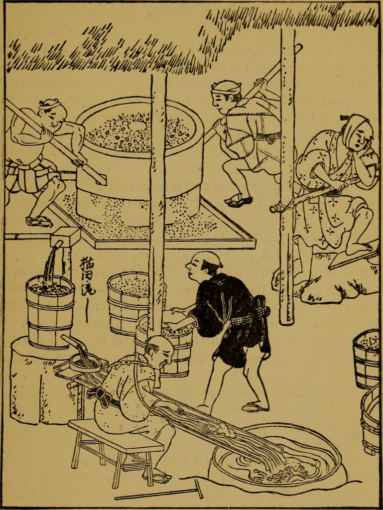 An illustration from Metals and metal-working in old Japan, 1915, leaf 10