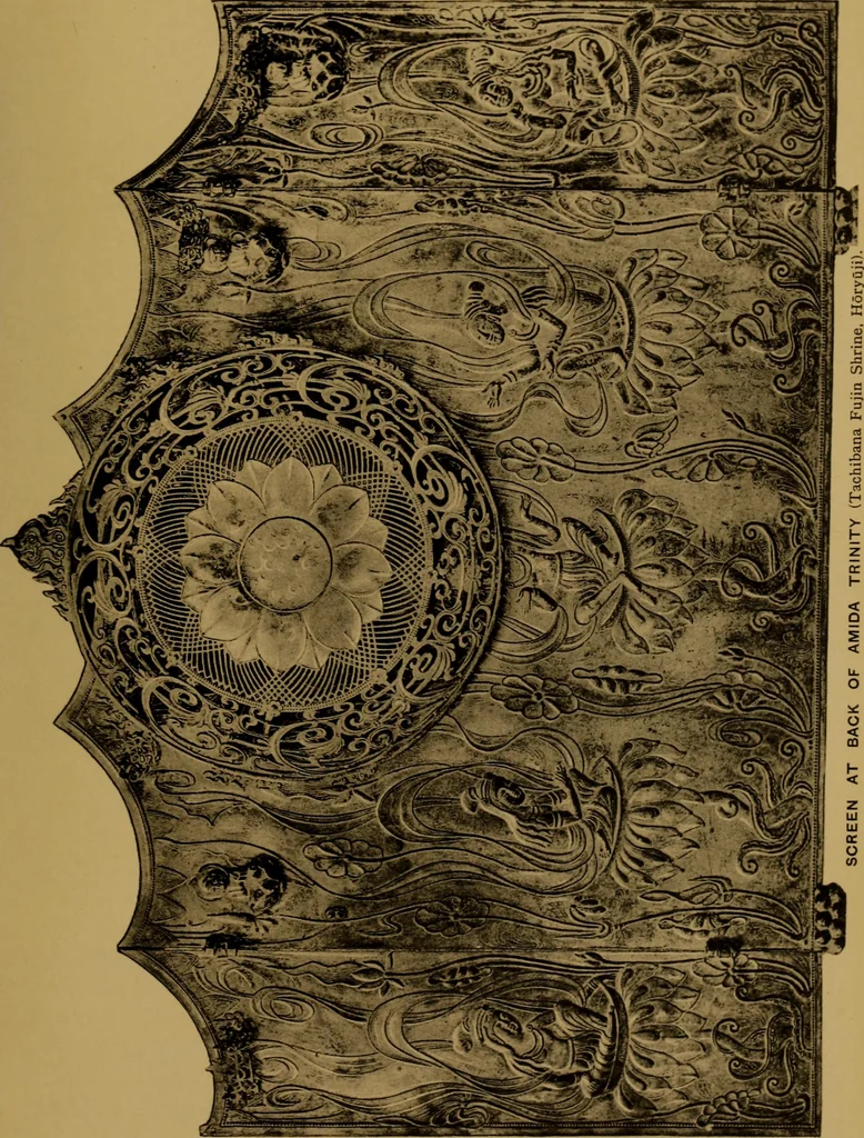 An illustration from Metals and metal-working in old Japan, 1915, leaf 100