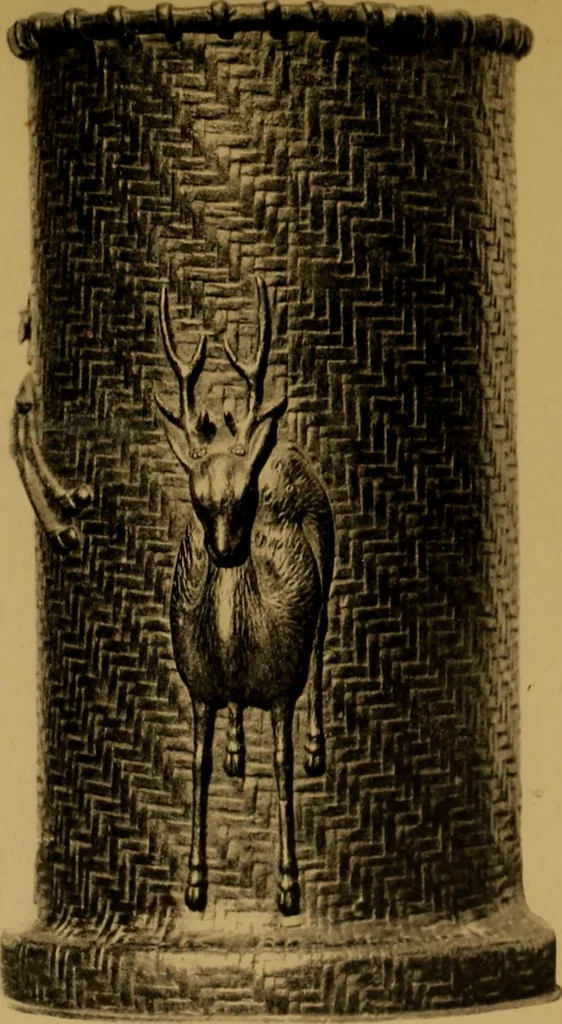 An illustration from Metals and metal-working in old Japan, 1915, leaf 114