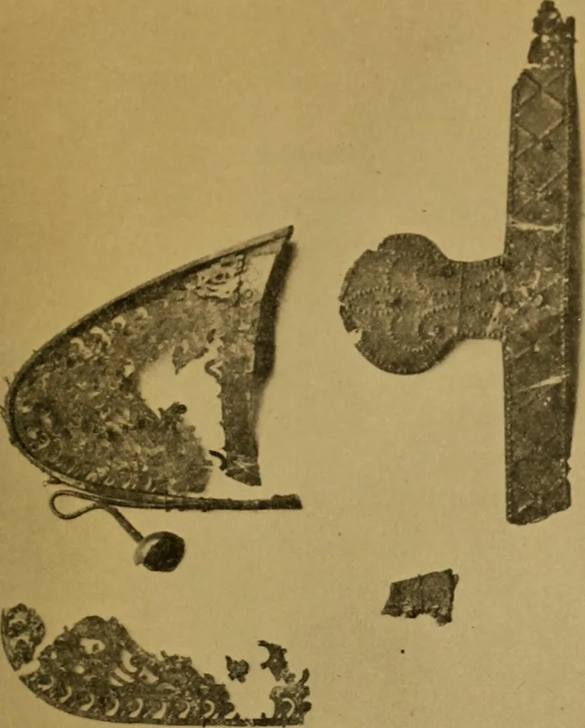 An illustration from Metals and metal-working in old Japan, 1915, leaf 12