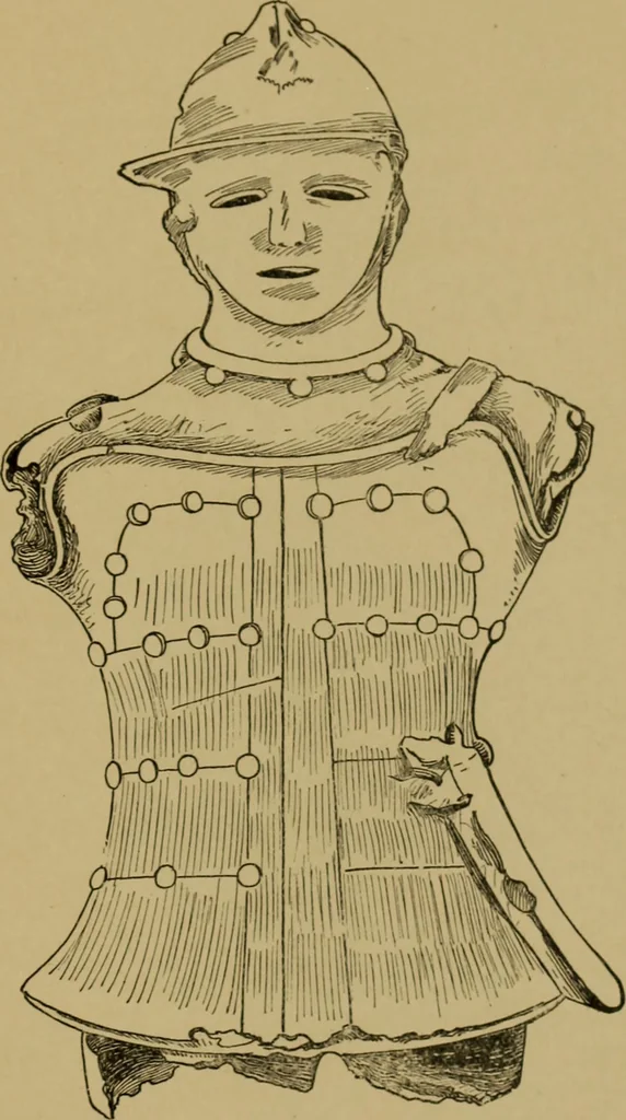 An illustration from Metals and metal-working in old Japan, 1915, leaf 46