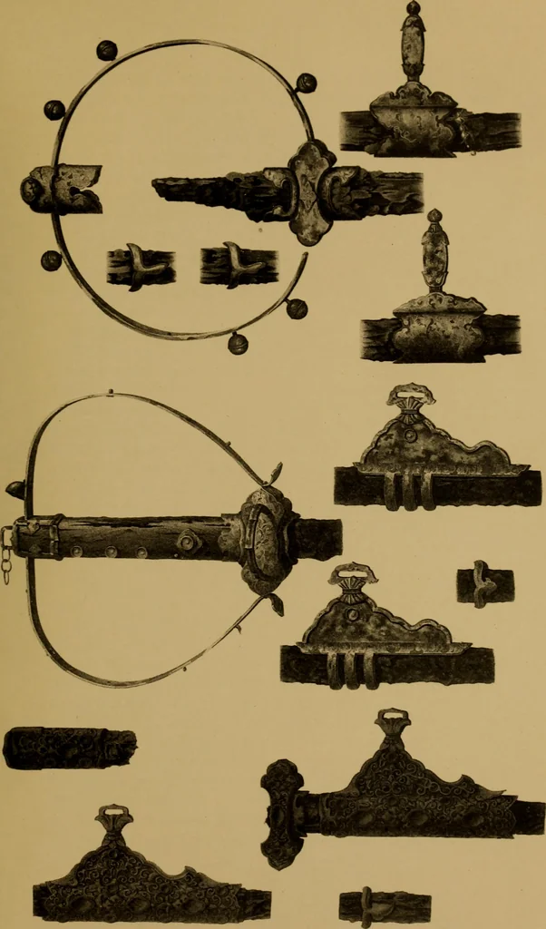 An illustration from Metals and metal-working in old Japan, 1915, leaf 74