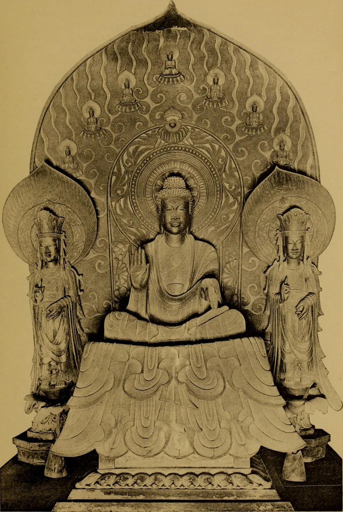 An illustration from Metals and metal-working in old Japan, 1915, leaf 94