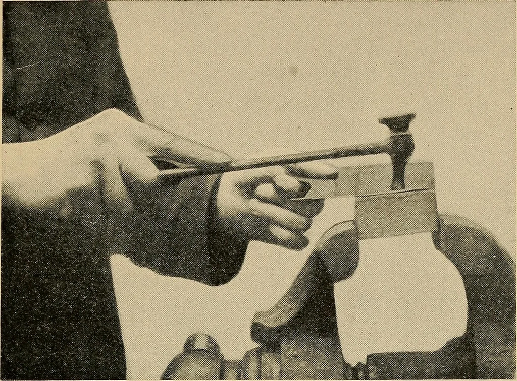 An illustration from Metal-work; a handbook for teachers and students, 1914, leaf 126