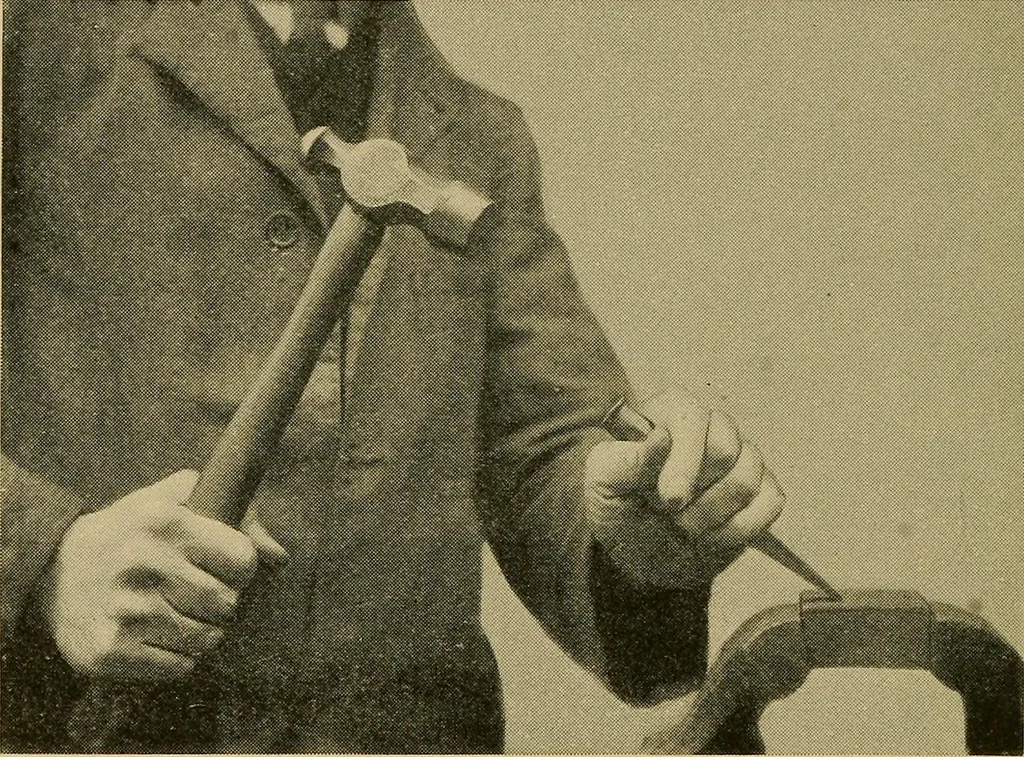 An illustration from Metal-work; a handbook for teachers and students, 1914, leaf 129