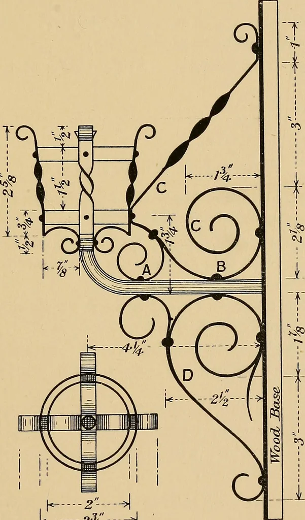 An illustration from Metal-work; a handbook for teachers and students, 1914, leaf 344
