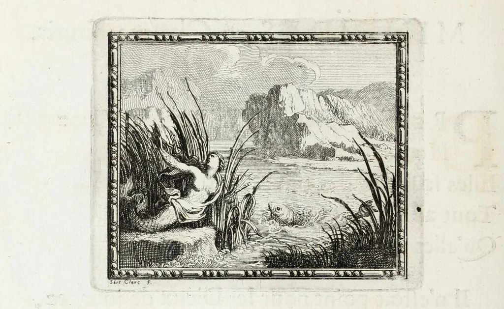 An illustration from Metamorphoses d'Ovide en rondeaux, 1676, leaf 100