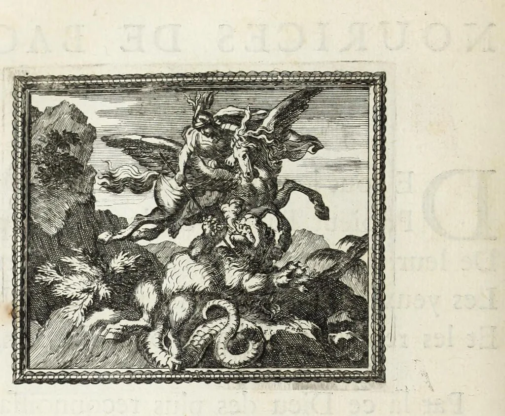 An illustration from Metamorphoses d'Ovide en rondeaux, 1676, leaf 246