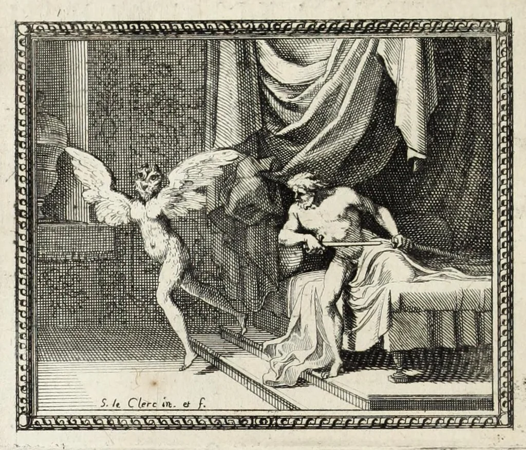 An illustration from Metamorphoses d'Ovide en rondeaux, 1676, leaf 62