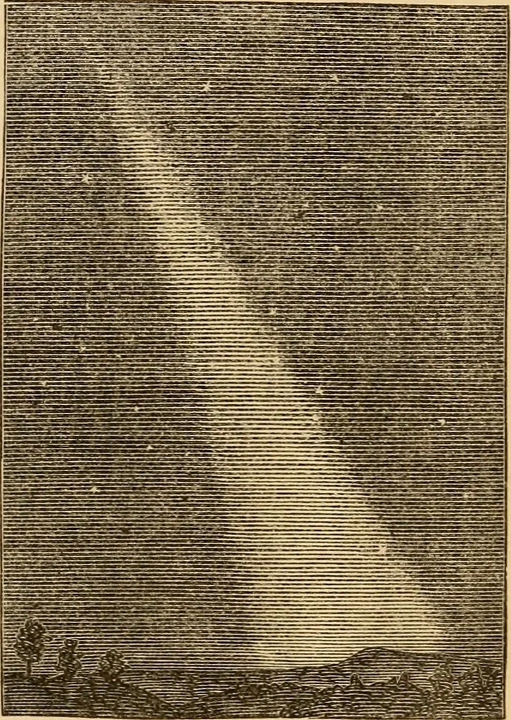 An illustration from Meteoric astronomy: a treatise on shooting-stars, fire-balls, and aerolites, 1867, leaf 19