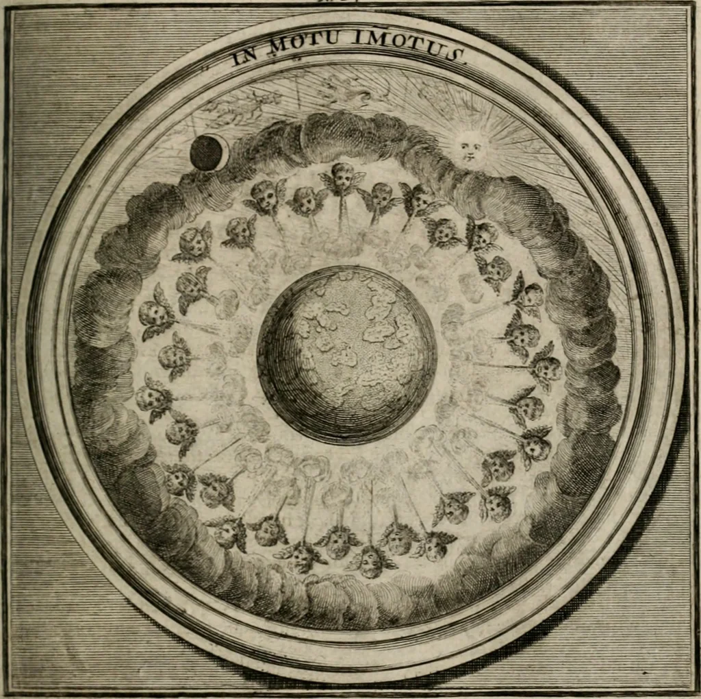 An illustration from Meteorologia philosophico-politica : in duodecim dissertationes per quæstiones meteorologicas et conclusiones politicas divisa, appositisque symbolis illustrata ..., 1709, leaf 122