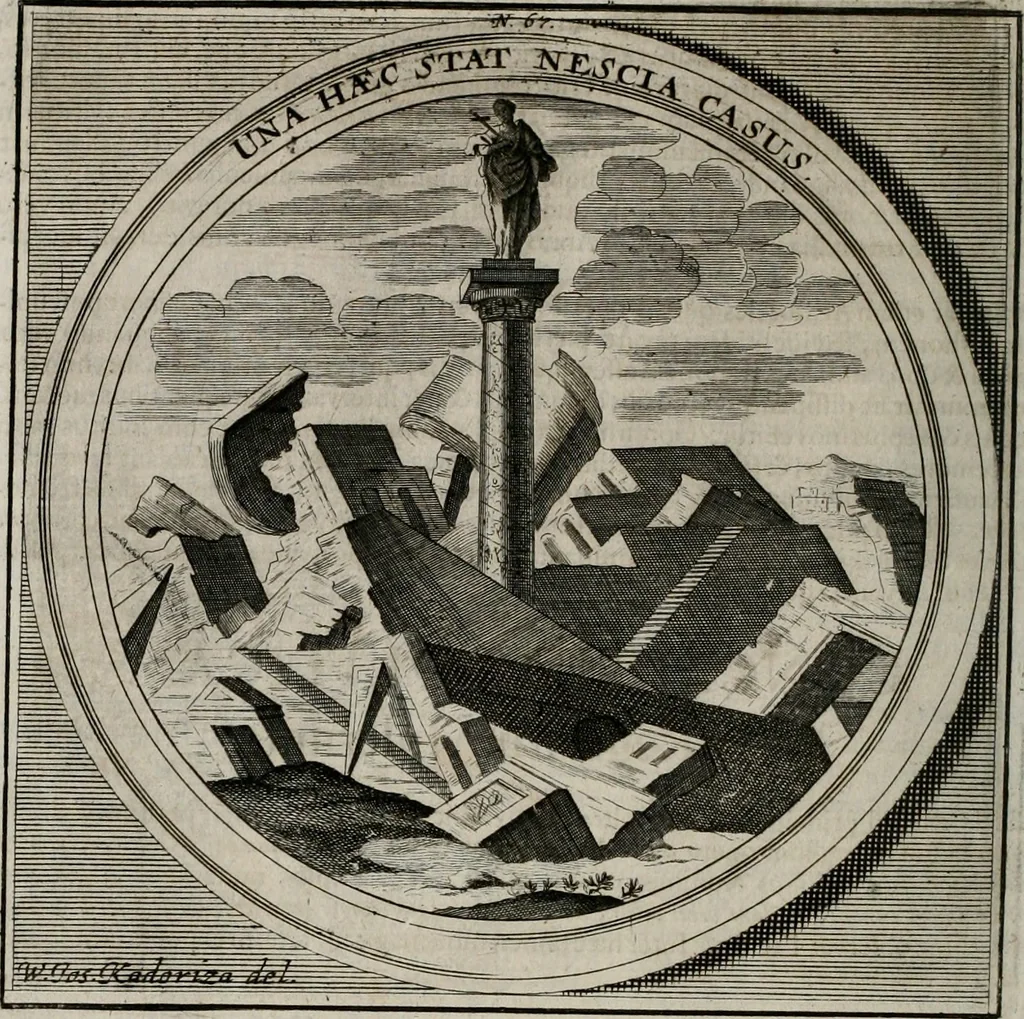An illustration from Meteorologia philosophico-politica : in duodecim dissertationes per quæstiones meteorologicas et conclusiones politicas divisa, appositisque symbolis illustrata ..., 1709, leaf 239