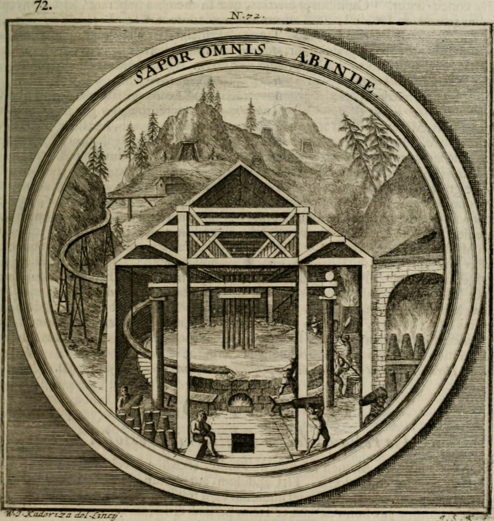 An illustration from Meteorologia philosophico-politica : in duodecim dissertationes per quæstiones meteorologicas et conclusiones politicas divisa, appositisque symbolis illustrata ..., 1709, leaf 260