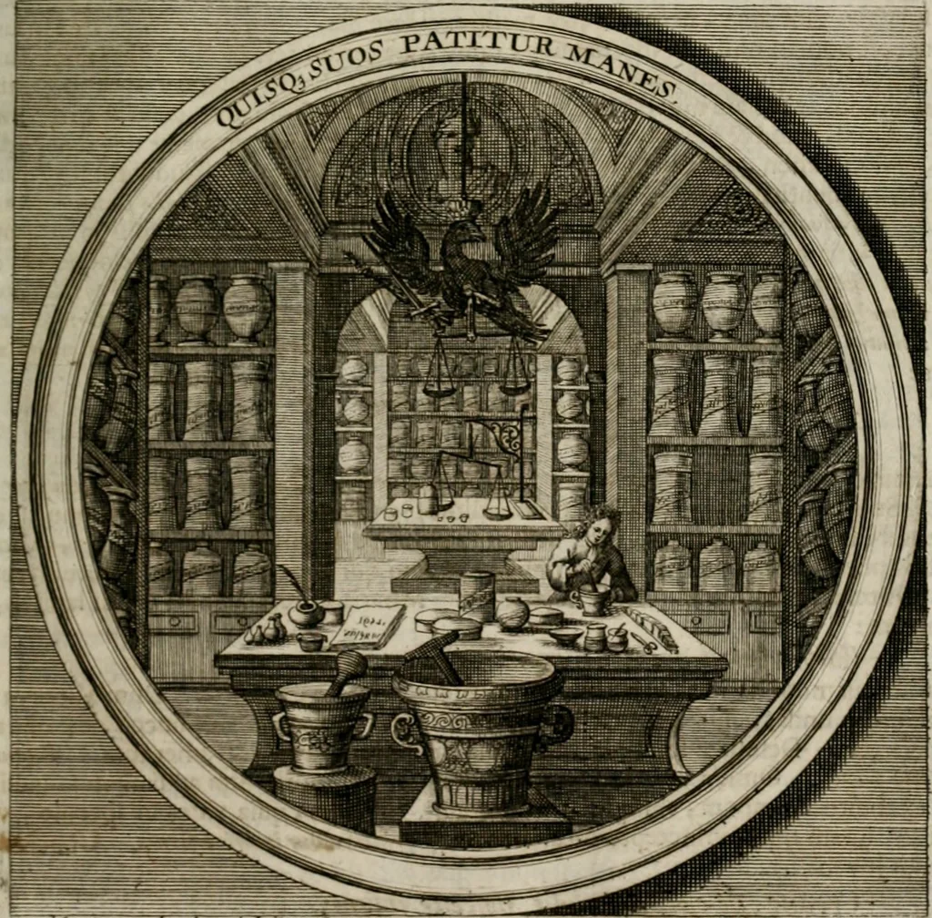 An illustration from Meteorologia philosophico-politica : in duodecim dissertationes per quæstiones meteorologicas et conclusiones politicas divisa, appositisque symbolis illustrata ..., 1709, leaf 264