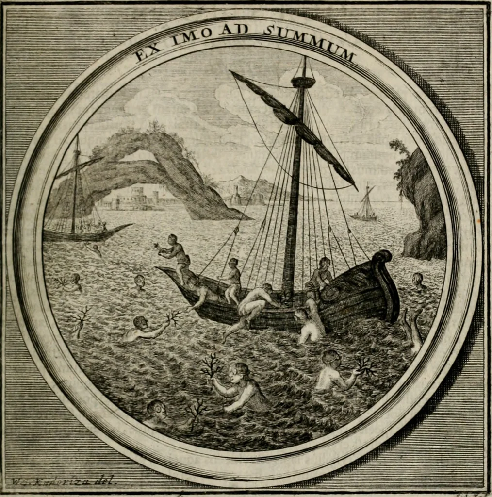 An illustration from Meteorologia philosophico-politica : in duodecim dissertationes per quæstiones meteorologicas et conclusiones politicas divisa, appositisque symbolis illustrata ..., 1709, leaf 276