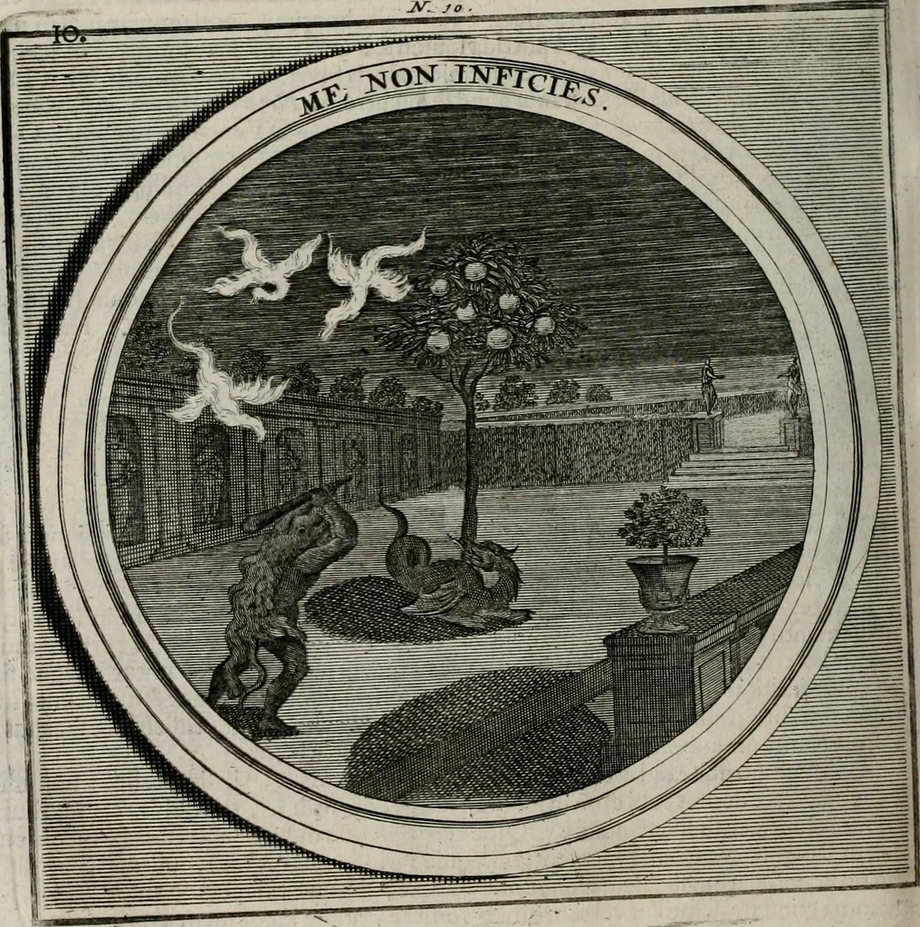An illustration from Meteorologia philosophico-politica : in duodecim dissertationes per quæstiones meteorologicas et conclusiones politicas divisa, appositisque symbolis illustrata ..., 1709, leaf 37