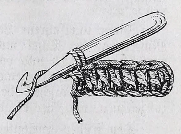 An illustration from Methodik des Handarbeits-Unterreichtes : für Lehrerinnen-Gildungsanstalten und zur Fortbildung für Arbeitslehrerinnen an Volks- und Bürgerschulen, 1903, leaf 67