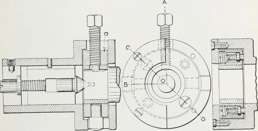 An illustration from Methods of machine shop work : for apprentices and students in technical and trade schools, 1914, leaf 182